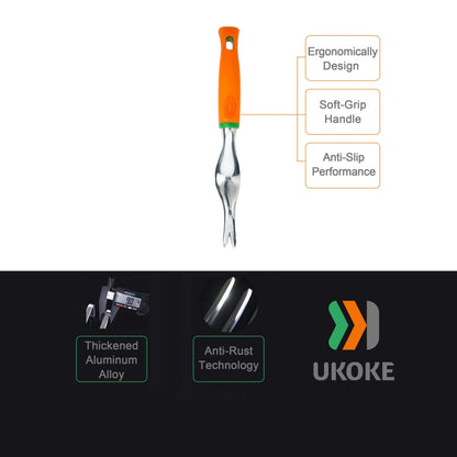 12-Piece Heavy-Duty Aluminum Garden Tool Set - Ergonomic Handle, Canvas Apron with Storage Pocket, and Durable Metal Construction for Effortless Gardening Experience - Ideal for Women and Men