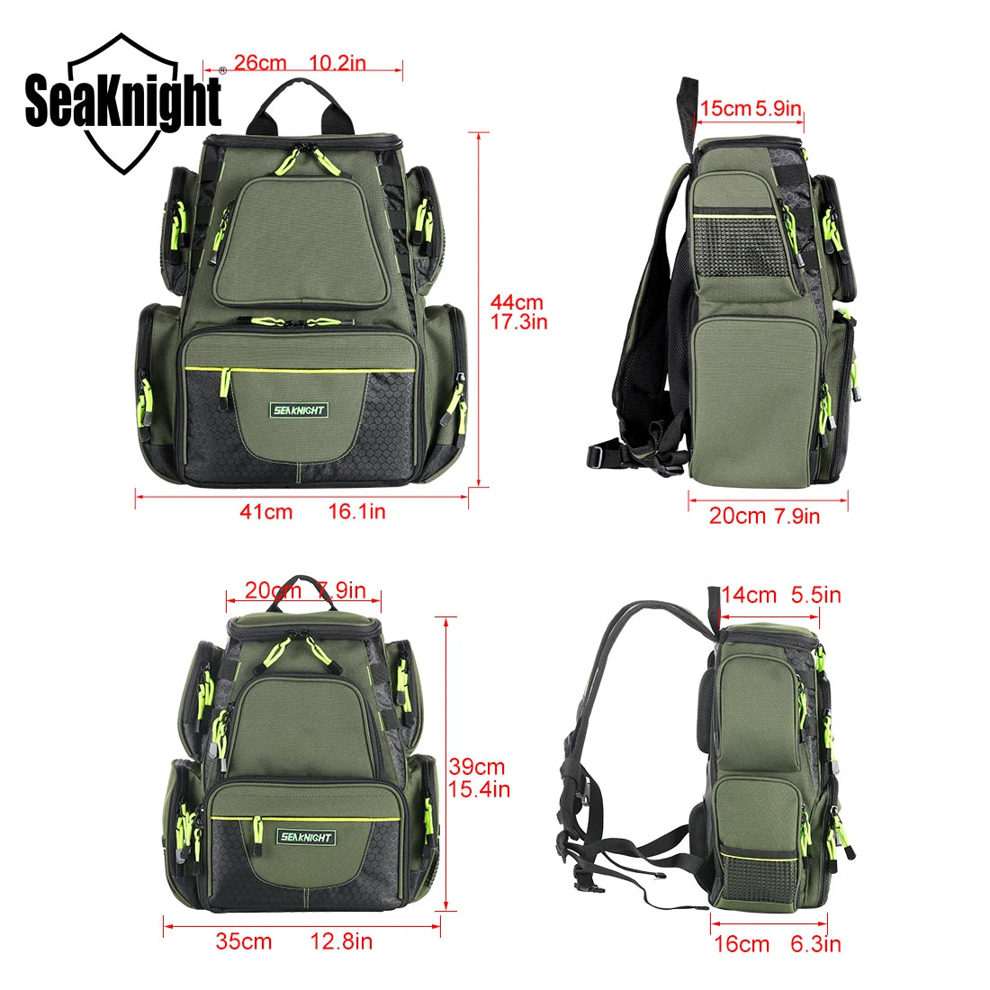 SeaKnight Brand 25L 7.5L Backpack Large Storage Fishing Bags Fishing Tackles Army Green; Camouflage Green Quality bag