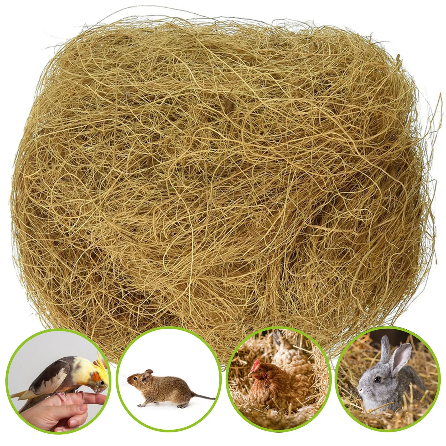 Coir Bird Nests Root Growth Garden Soil Practical Bonsai Good Permeability Home Small Pet Easy Apply Coconut Fiber Green Plant