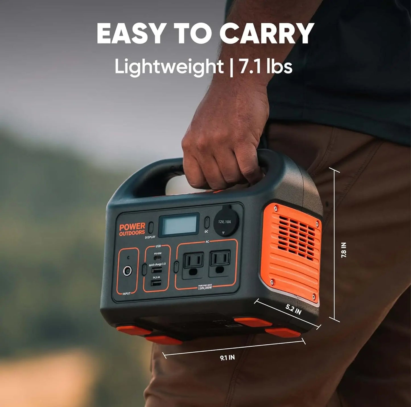 Jackery Portable Power Station Explorer 300, 293Wh Backup Lithium Battery, Solar Generator for Outdoors Camping Travel Hunting