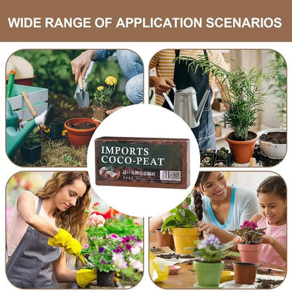 Natural Organic Compressed Coconut Coir Fiber High Nutrition Coconut Soil Coco Fiber For Planting Vegetable Fruit