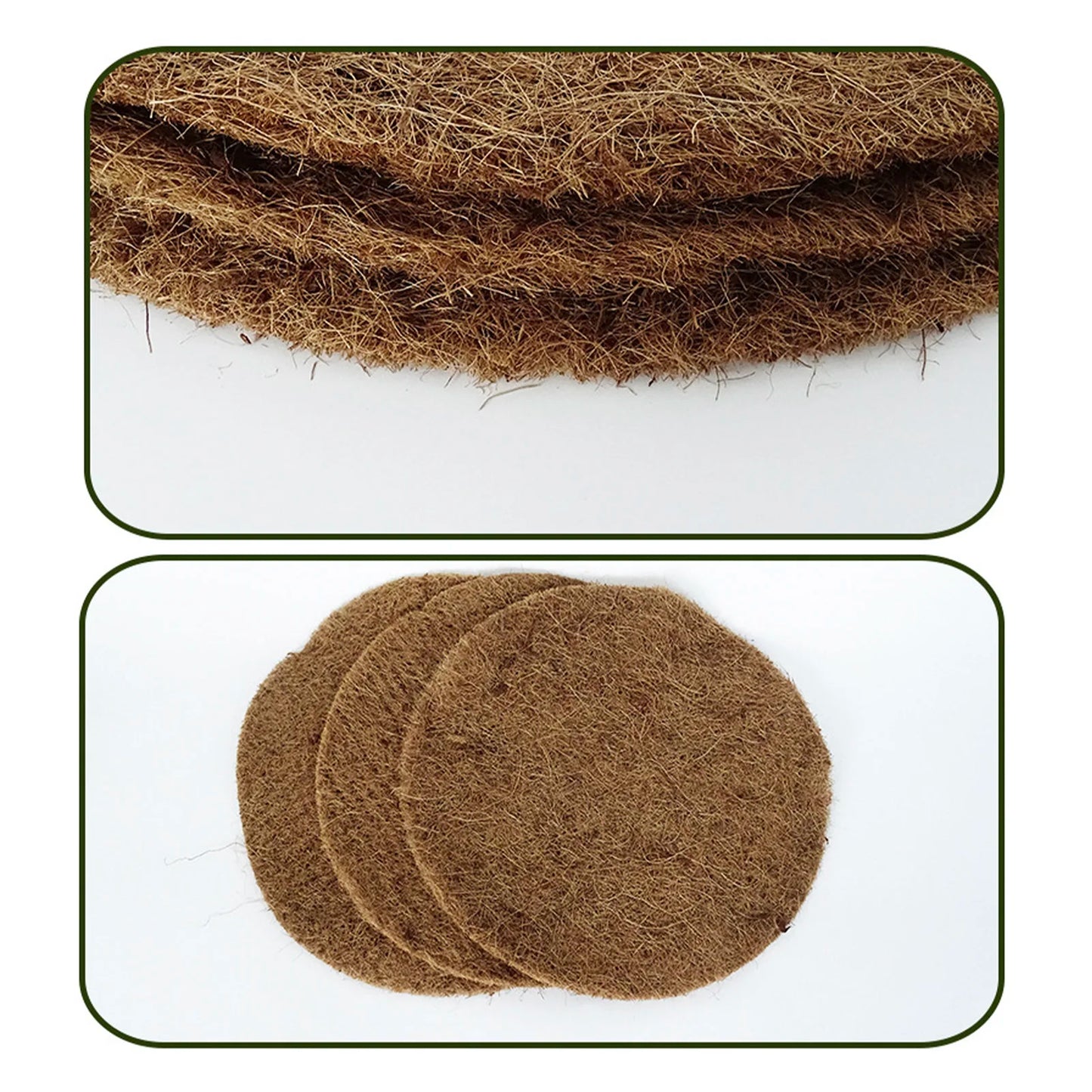 Mulch Ring Tree Protective Mats Natural Organic Coconut Fiber For Plants Thick And Durable Warm Soil Weed Control Indoor Outdoor