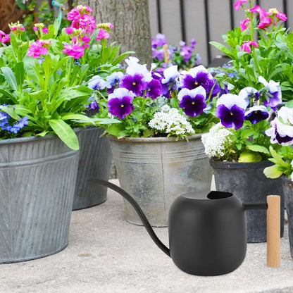 Watering Can Matte Metal Watering Can Indoor Plants 1200ml Semi-open Top Garden Watering Can Flower Watering Pot For Raises