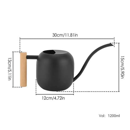 Watering Can Matte Metal Watering Can Indoor Plants 1200ml Semi-open Top Garden Watering Can Flower Watering Pot For Raises