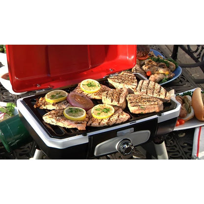 Propane Gas Grill Stand, Barbecue, Red Petit Gourmet, Portable Tabletop, Kitchen, Dining, Bar, Home, Garden, Free Shipping