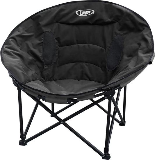 unp Camping Moon Chair, Portable Folding Sofa Chair, Easy Set Up Patio Chair Lawn Seat Camping Stool Chair for Hunting, Fishing,