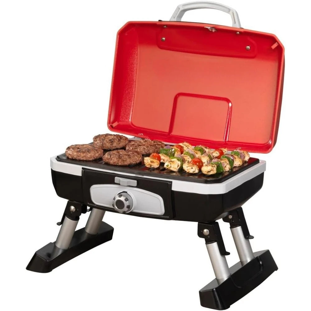 Propane Gas Grill Stand, Barbecue, Red Petit Gourmet, Portable Tabletop, Kitchen, Dining, Bar, Home, Garden, Free Shipping