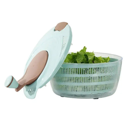 Quick Salad Spinner Large Capacity Dryer With Double Layer Fruit Washer Dryer Drainer Strainer For Washing Drying Leafy Vege