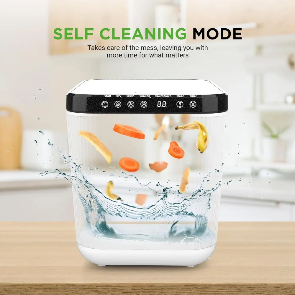 3L Electric Kitchen Composter - Compost’s Organic Material & Food Scraps | Countertop Automatic Compost Bin