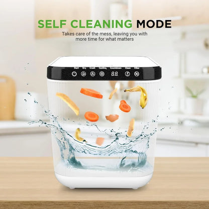 3L Electric Kitchen Composter - Compost’s Organic Material & Food Scraps | Countertop Automatic Compost Bin