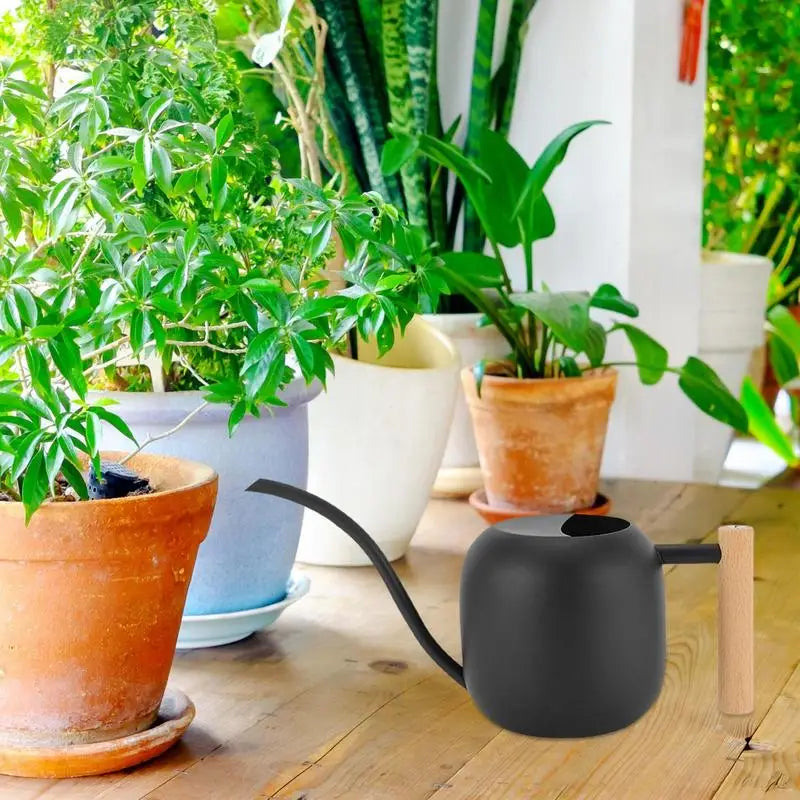 Watering Can Matte Metal Watering Can Indoor Plants 1200ml Semi-open Top Garden Watering Can Flower Watering Pot For Raises