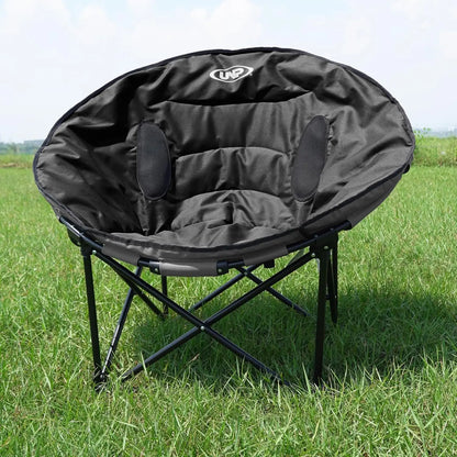 unp Camping Moon Chair, Portable Folding Sofa Chair, Easy Set Up Patio Chair Lawn Seat Camping Stool Chair for Hunting, Fishing,